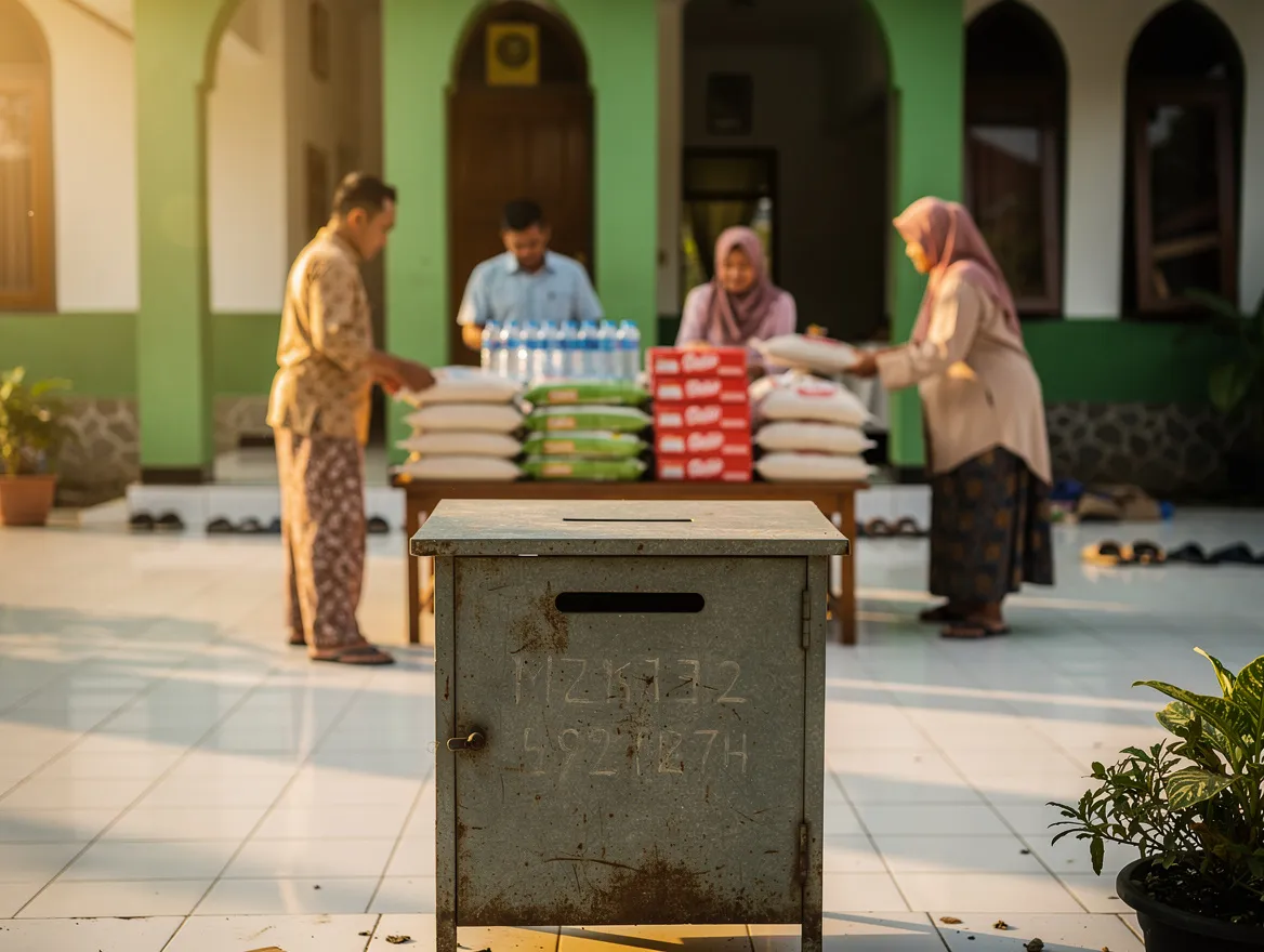 Relawan menggalang donasi online
